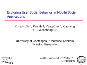 Exploring User Social Behavior in Mobile Social Applications