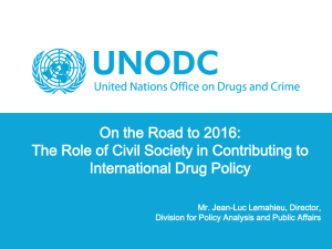 presentation - United Nations Office on Drugs and Crime