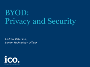 BYOD: Privacy and security