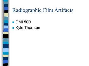 5c. Radiographic Film Artifacts