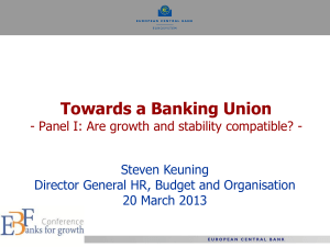 SSM: Key Success Factors - European Banking Federation