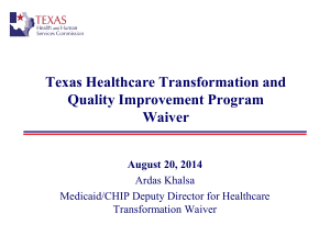 DSRIP Projects - Texas Regional Healthcare Partnership 12