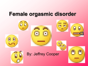 Female orgasmic disorder