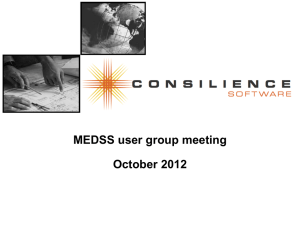 MEDSS user group meeting: October 2012