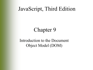Introduction to the Document Object Model (DOM)