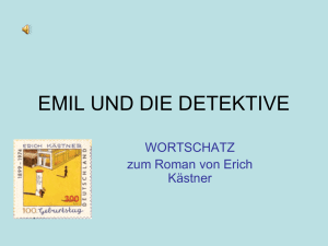 Emil Und die Detektive with Animation WebQuest