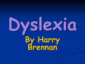 Dyslexia - carnmorens.ie