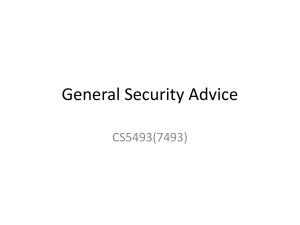 10 General Security Rules