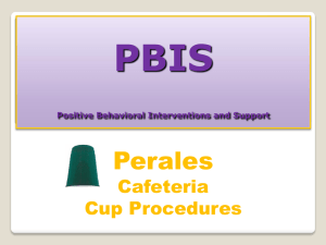 PBIS Cafeteria CUPS mini Lesson