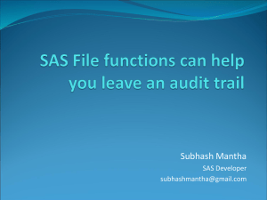 SAS File functions can help you leave an audit trail