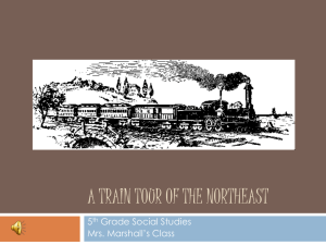 A Train Tour of the Northeast