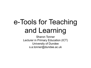 E-Tools - The Association for Information Technology in Teacher