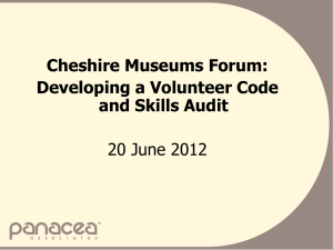 Cheshire Museums Forum Powerpoint Presentation