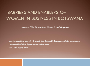 Barriers and Enablers to Women in Business in - FES