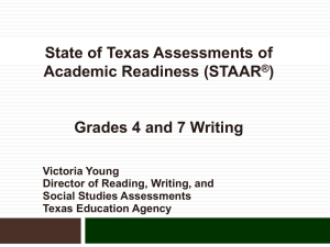 2015 TCTELA STAAR Grades 4_7 Writing_Victoria Young