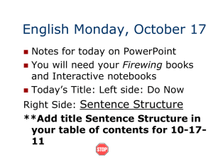 ELA-Sentences