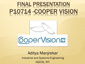Final Presentation P10714 -Cooper Vision