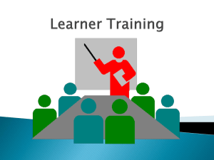 Learner Training