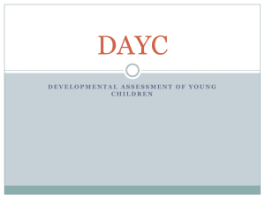 Assessment Tool: DAYC