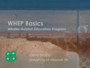 WHEP…the Basics - Missouri 4-H