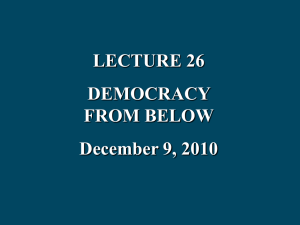 lecture 26 -- democracy from below 2010