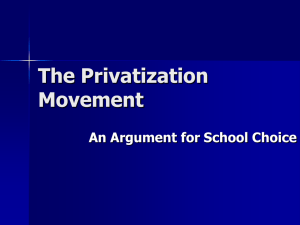 The Privatization Movement