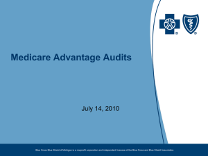 Auditing the Medicare Advantage Product