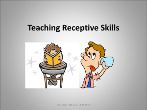 Teaching Receptive Skills