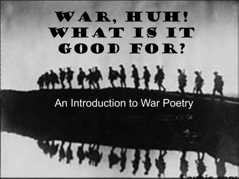 war poetry creative writing