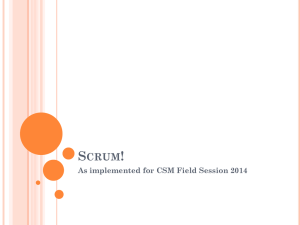 lecture on Scrum