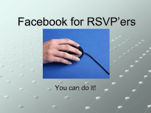 Facebook for RSVP`ers