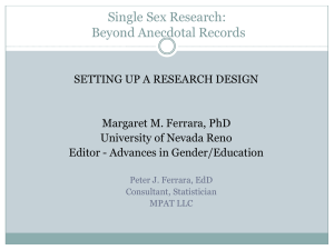 Single-Sex Research Presentation Memphis-1