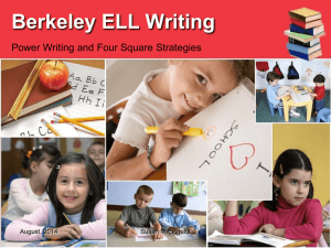 Power Writing & Four Square PowerPoint