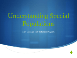 Special Populations - High School District 214