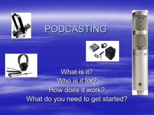 Presentation - Podcasting (10-07-06)