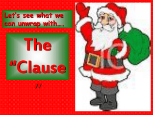 The Clause