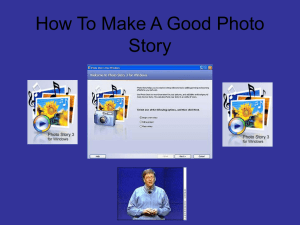 How To Make A Good Photo Story