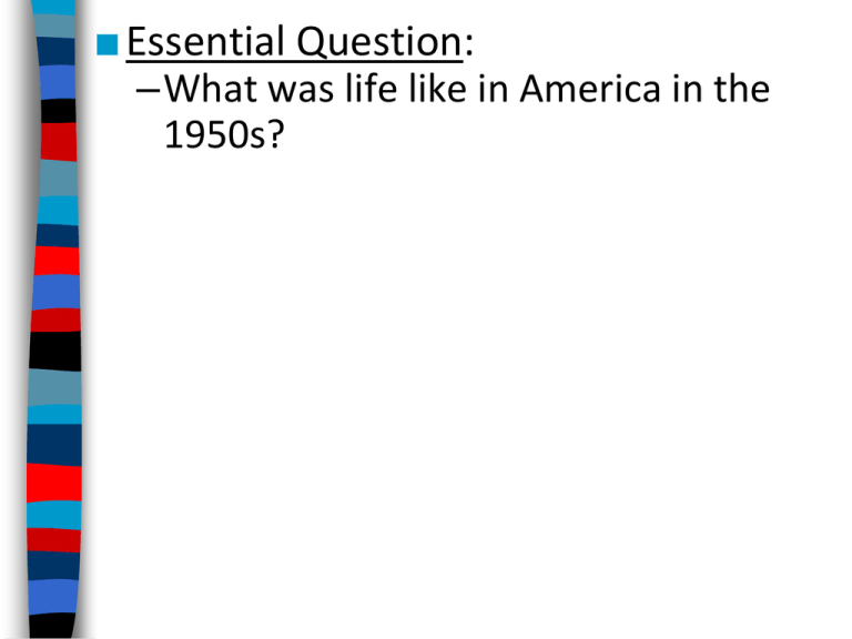 Essential Question