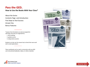 Pass the GED® - New Readers Press