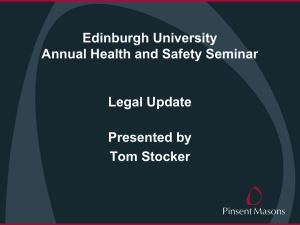 Legal Update - University of Edinburgh