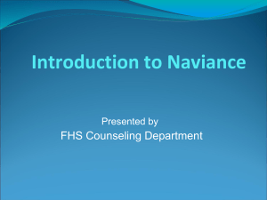 Intro to Naviance - Foothill High School
