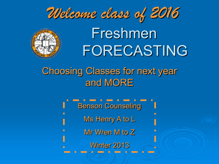 Freshmen PPT