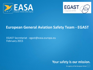 EGAST Standard Presentation - EASA