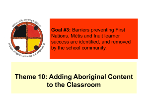 examples of Aboriginal Content