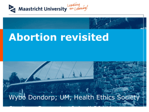 Health, Ethics & Society Abortion revisited