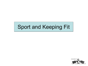 Sport and Keeping Fit PowerPoint Lesson
