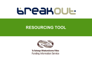 BreakOut Presentation - Funding Information Service