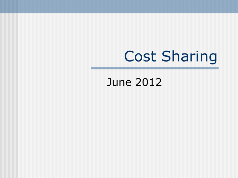 Cost Sharing