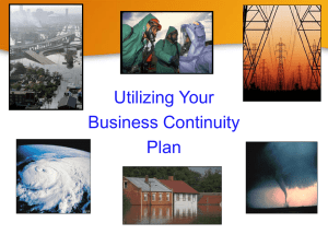 Utilizing Your Business Continuity Plan ()
