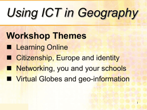 ICT in Geography - HERODOT Network for Geography in Higher